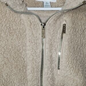 Calvin Klein Cream Sherpa Jacket
